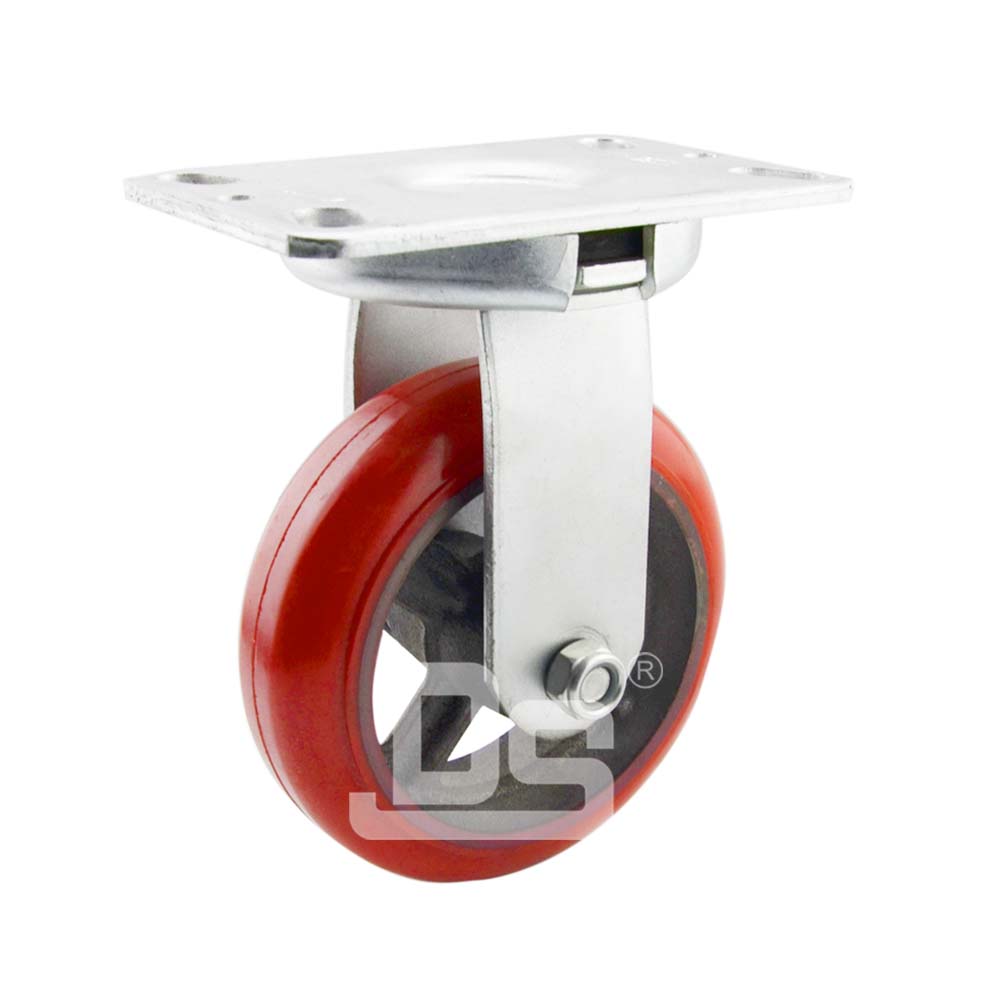 减震重型脚轮聚氨酯轮定向脚轮（DS93系列）