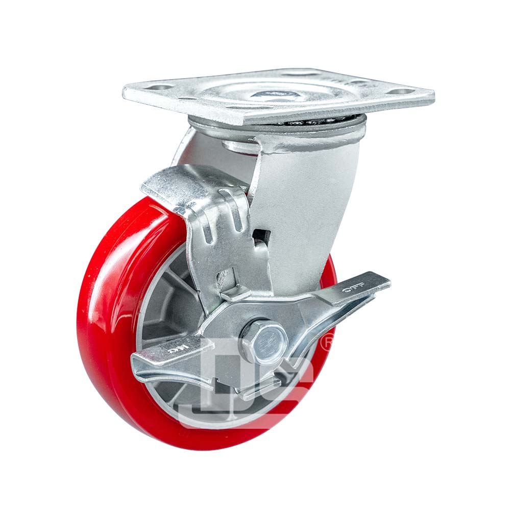 重型脚轮铝芯聚氨酯刹车脚轮（DS40系列）