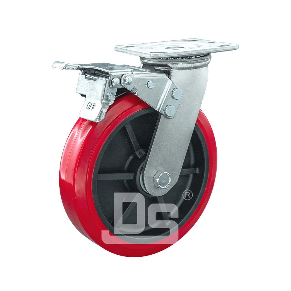 重型脚轮TPU双刹车脚轮（DS40系列）