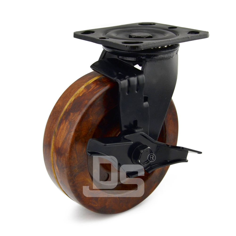 DS40系列 耐高温脚轮（260°）   重型  工业物流  边刹脚轮