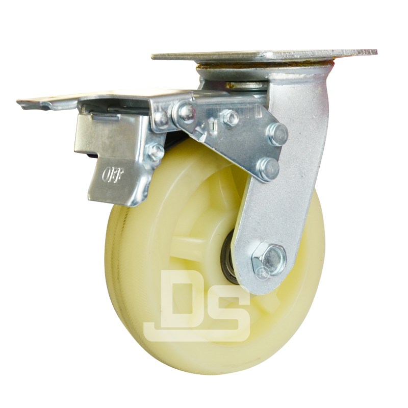 DS40系列 增强PP轮  重型 工业物流 双刹脚轮（载重量：280~500kg）